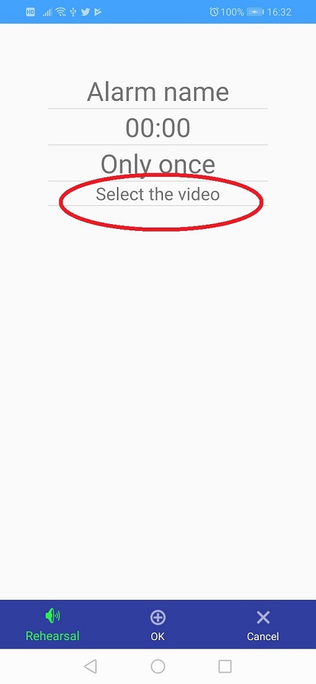 Select the video